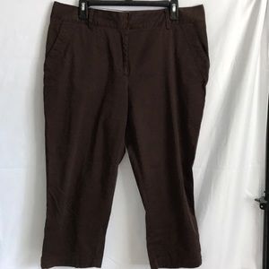 Brown Capri slacks! Covington size 14